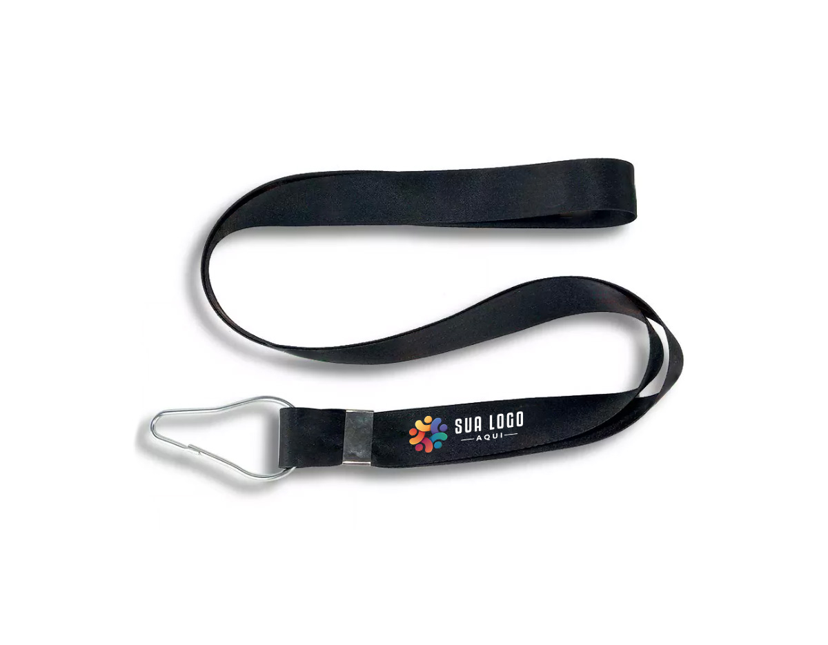 Cordão para caneca com argola pera 1,40 mts X 2 cm